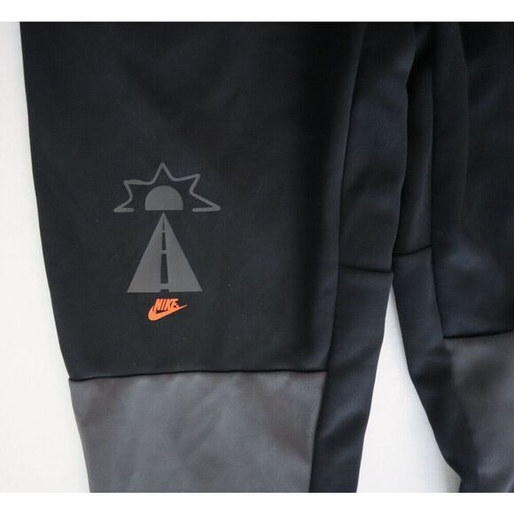 Nike DQ3525-891 Men's Sz S Orange/Black/Anthracite Tribute Smile Joggers - Picture 6 of 14
